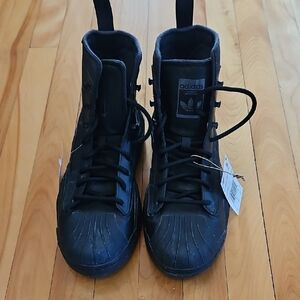 Adidas Black High-Top Boots